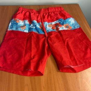 New without tags, Hawaiian authentication men’s swim trunks,size M Red/blue